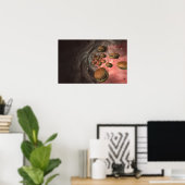 Darstellung eines Blutgefäßes mit Burgern Poster (Heimbüro)