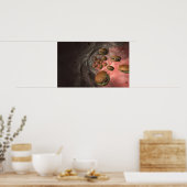 Darstellung eines Blutgefäßes mit Burgern Poster (Küche)