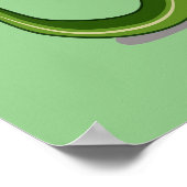 Darstellung eines Brontosaurus, der Maracas spielt Poster (Ecke)