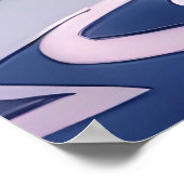 Darstellung eines Fisches in einer Polizeiuniform  Poster (Ecke)