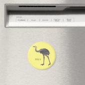 Darstellung eines größeren Rhea-Cartoon Magnet (In Situ (Geschirrspüler))