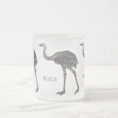 Darstellung eines größeren Rhea-Cartoon Mattglastasse (Mittel)