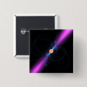 Darstellung eines Pulsars Button (Vorne & Hinten)