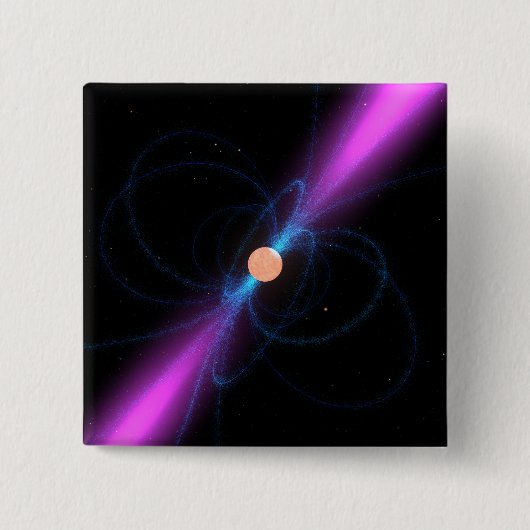 Darstellung eines Pulsars Button (Vorderseite)
