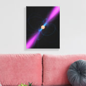 Darstellung eines Pulsars Leinwanddruck (Insitu (Wohnzimmer))