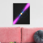 Darstellung eines Pulsars Leinwanddruck (Insitu (Wohnzimmer))