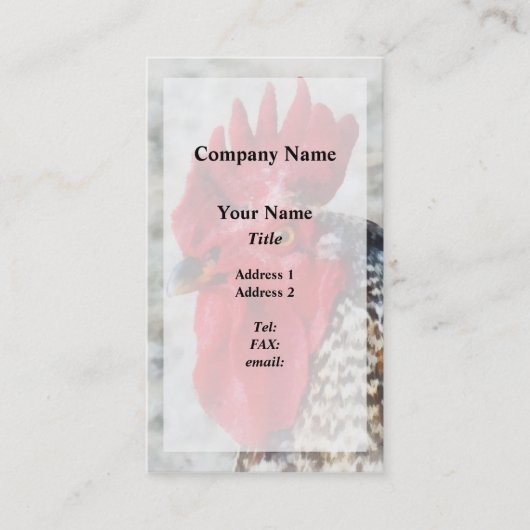 Darstellung eines Rasters Visitenkarte (Vorderseite)