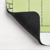 Darstellung eines Rugby-Pitches Mousepad (Ecke)
