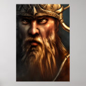 Darstellung eines skandinavischen Besuchs | AI Art Poster (Vorne)