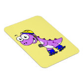 Darstellung eines Skaten Tyrannosaurus Rex. Magnet (Rechte Seite)