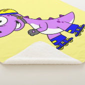 Darstellung eines Skaten Tyrannosaurus Rex. Sherpadecke (3/4)