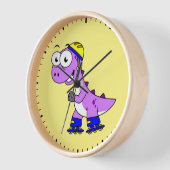 Darstellung eines Skaten Tyrannosaurus Rex. Uhr (Winkel)