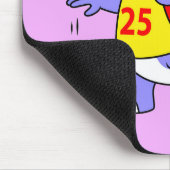 Darstellung eines Stegosaurus, der Basketball spie Mousepad (Ecke)