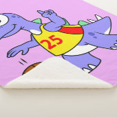 Darstellung eines Stegosaurus, der Basketball spie Sherpadecke (3/4)