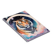 Darstellung eines Tigers im Weltraum Notizblock (Rechte Seite)