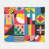 Darstellung geometrischer Formen Fleecedecke (Vorderseite (Horizontal))