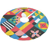 Darstellung geometrischer Formen Polyester Weihnachtsbaumdecke (Schrägansicht)