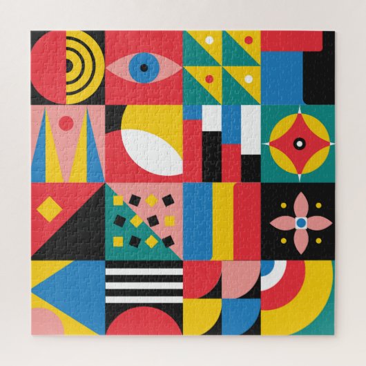 Darstellung geometrischer Formen Puzzle (Vertikal)