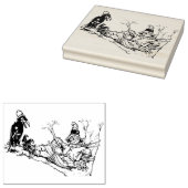 Darstellung in einer Briefmarke zur Darstellung ei Gummistempel (Stempel)