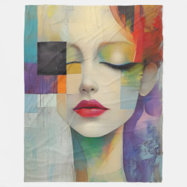 Darstellung in Farbblockrealismus Fleecedecke