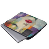 Darstellung in Farbblockrealismus Laptopschutzhülle (Vorne Knopf)