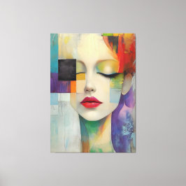 Darstellung in Farbblockrealismus Leinwanddruck