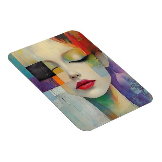 Darstellung in Farbblockrealismus Magnet (Rechte Seite)