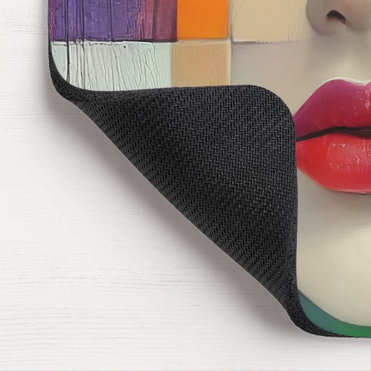 Darstellung in Farbblockrealismus Mousepad (Ecke)