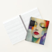 Darstellung in Farbblockrealismus Notizblock (Innenseite)