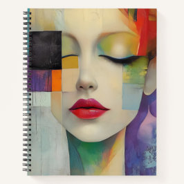 Darstellung in Farbblockrealismus Notizblock