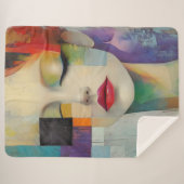 Darstellung in Farbblockrealismus Sherpadecke (Vorderseite (Horizontal))