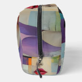 Darstellung in Farbblockrealismus Waschbeutel (Rechts)