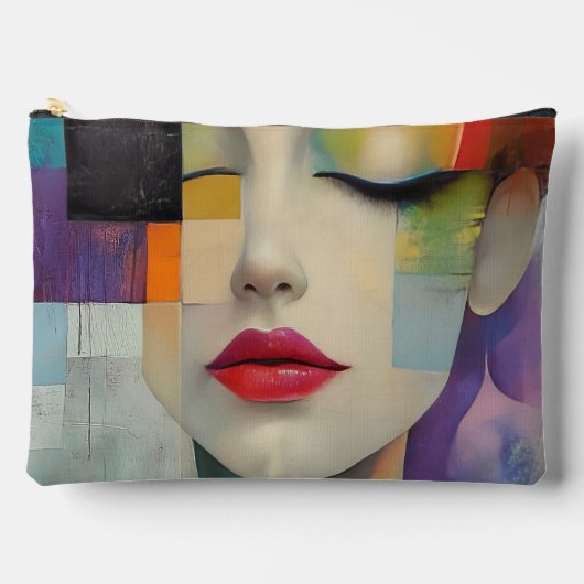 Darstellung in Farbblockrealismus Zubehörtasche (Vorderseite)