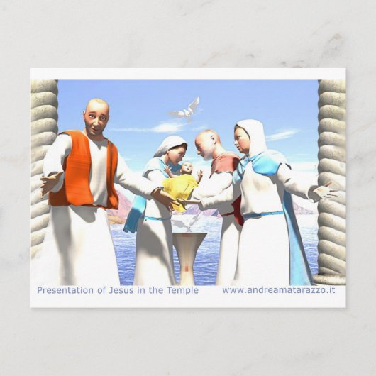 Darstellung Jesu im Tempel Postkarte (Vorderseite)