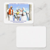 Darstellung Jesu im Tempelheiligen Platzkarte (Vorne/Hinten)