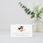 Darstellung moderner Stillzeiten Stillzeit Visitenkarte (Stehend Vorderseite)