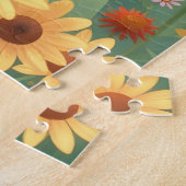Darstellung niedlicher Bienen und Blume Puzzle (Seite)