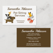 Darstellung Niedlicher Katzen Visitenkarte (Vorne/Hinten)