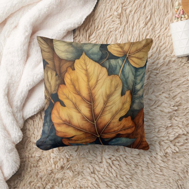 Darstellung rustikaler Herbstlaube Kissen (Decke)