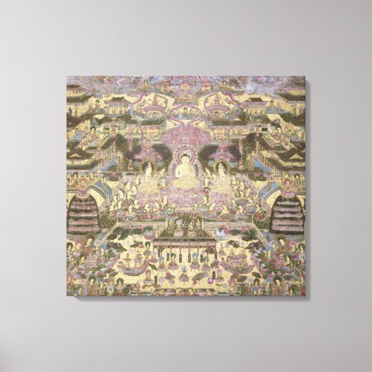 Darstellung spiritueller und materieller Welten Leinwanddruck (Vorderseite)