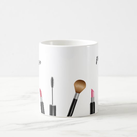 Darstellung und Personalisierter Name von Formular Kaffeetasse (Mittel)