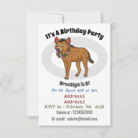 Darstellung von Cartoon in Hyena und Blume