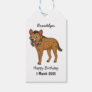 Darstellung von Cartoon in Hyena und Blume Geschenkanhänger