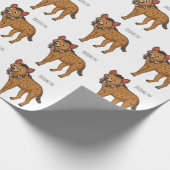 Darstellung von Cartoon in Hyena und Blume Geschenkpapier (Ecke)