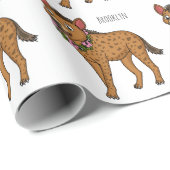 Darstellung von Cartoon in Hyena und Blume Geschenkpapier (Rolleneckpunkt)