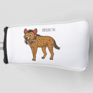 Darstellung von Cartoon in Hyena und Blume Golf Headcover