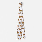 Darstellung von Cartoon in Hyena und Blume Krawatte (Vorderseite)