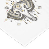 Darstellung von Elefanten in Stämmen Kurzer Tischläufer (Ecke)