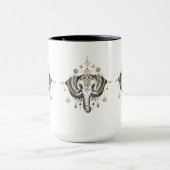 Darstellung von Elefanten in Stämmen Tasse (Zentrum)