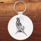 Darstellung von Fasan auf Tastenanschlag Schlüsselanhänger (Vorderseite)